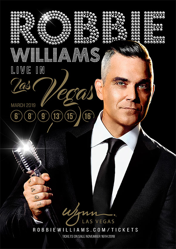 Robbie Williams Las Vegas 2019 Poster